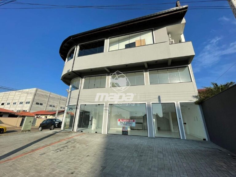 Sala Comercial para aluguel no Rio Morto: Frente prédio
