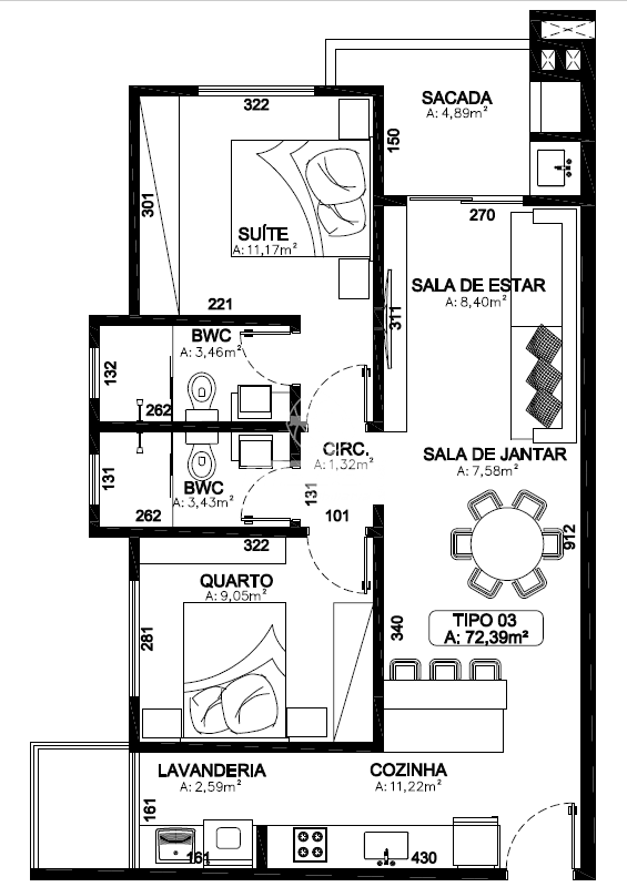 Apartamento à venda no Imigrantes: