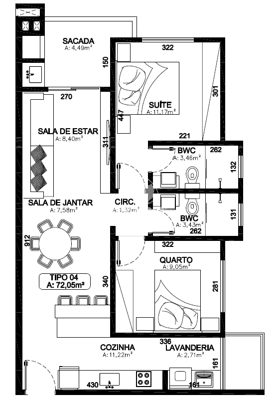 Apartamento à venda no Imigrantes:
