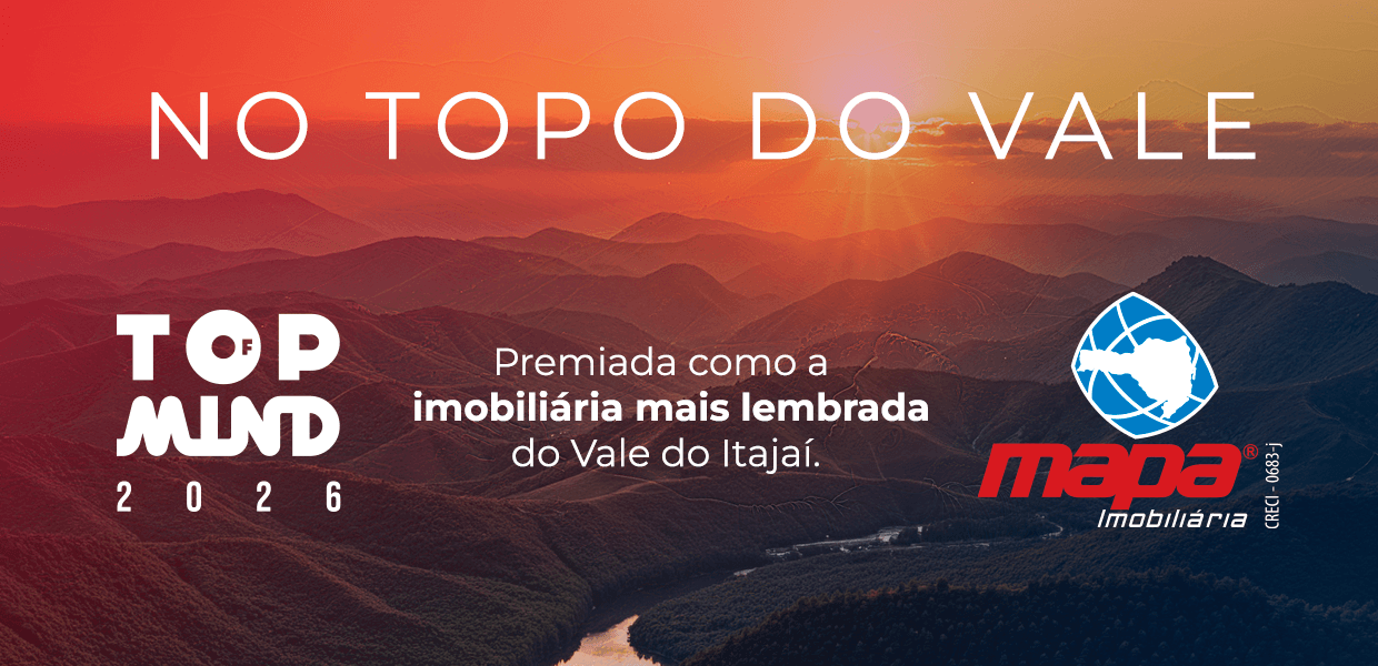Arte da capa para o artigo sobre a Mapa Imobiliária, vencedora do prêmio Top of Mind de 2026